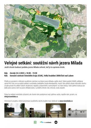 Veřejné setkání: soutěžní návrh jezera Milada 1