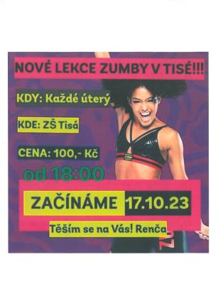 NOVÉ LEKCE ZUMBY V TISÉ 2